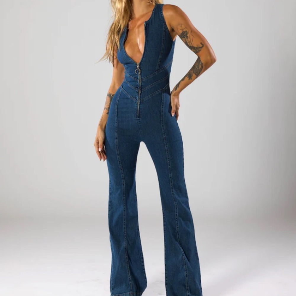 Revice The Hollywood Heartthrob Denim Jumpsuit